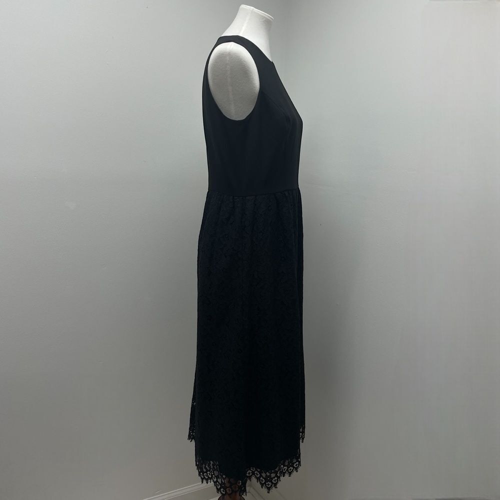 Shoshanna Harlow Black Lace Sleeveless Midi dress, sz 10, lace dress prom formal - Picture 8 of 13